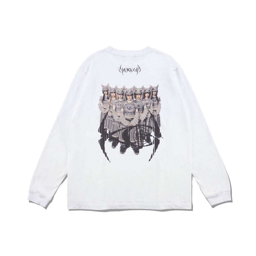 XG GR8 KOSUKE KAWAMURA ロンT WOKE UP BLACK FRIDAY】XG×GR8×KOSUKE KAWAMURA Long Sleeve Tee / WHITE