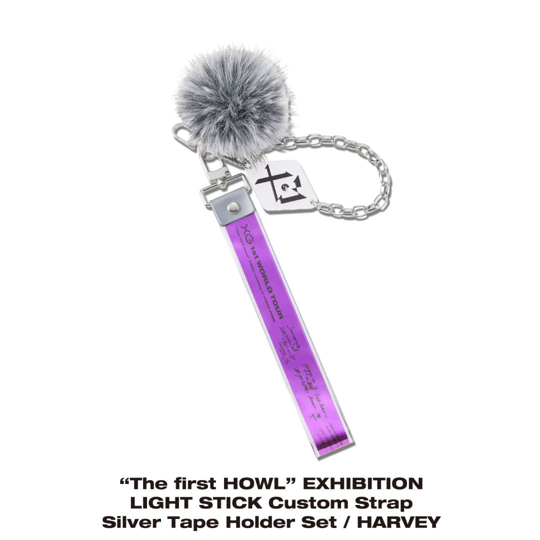 The first HOWL” EXHIBITION LIGHT STICK Custom Strap Silver Tape