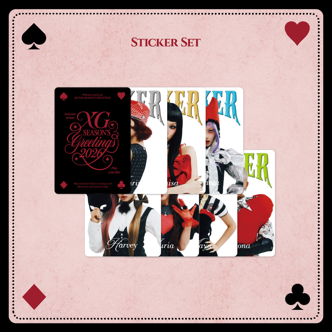 XG 2026 SEASON'S GREETINGS】Sticker Set – XGALX OFFICIAL SHOP