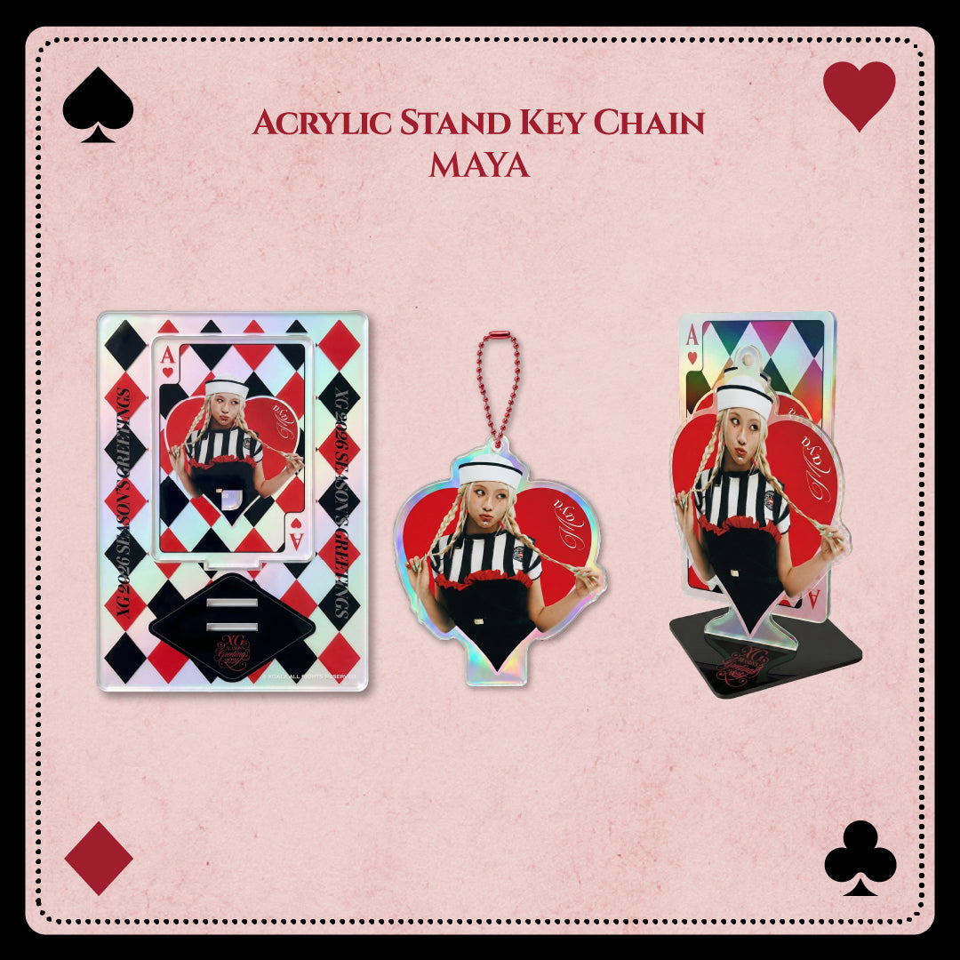 【未使用】NATAL DESIGN WET COVER POCKET XG 2026 SEASON'S GREETINGS】Acrylic Stand Key Chain / MAYA – XGALX