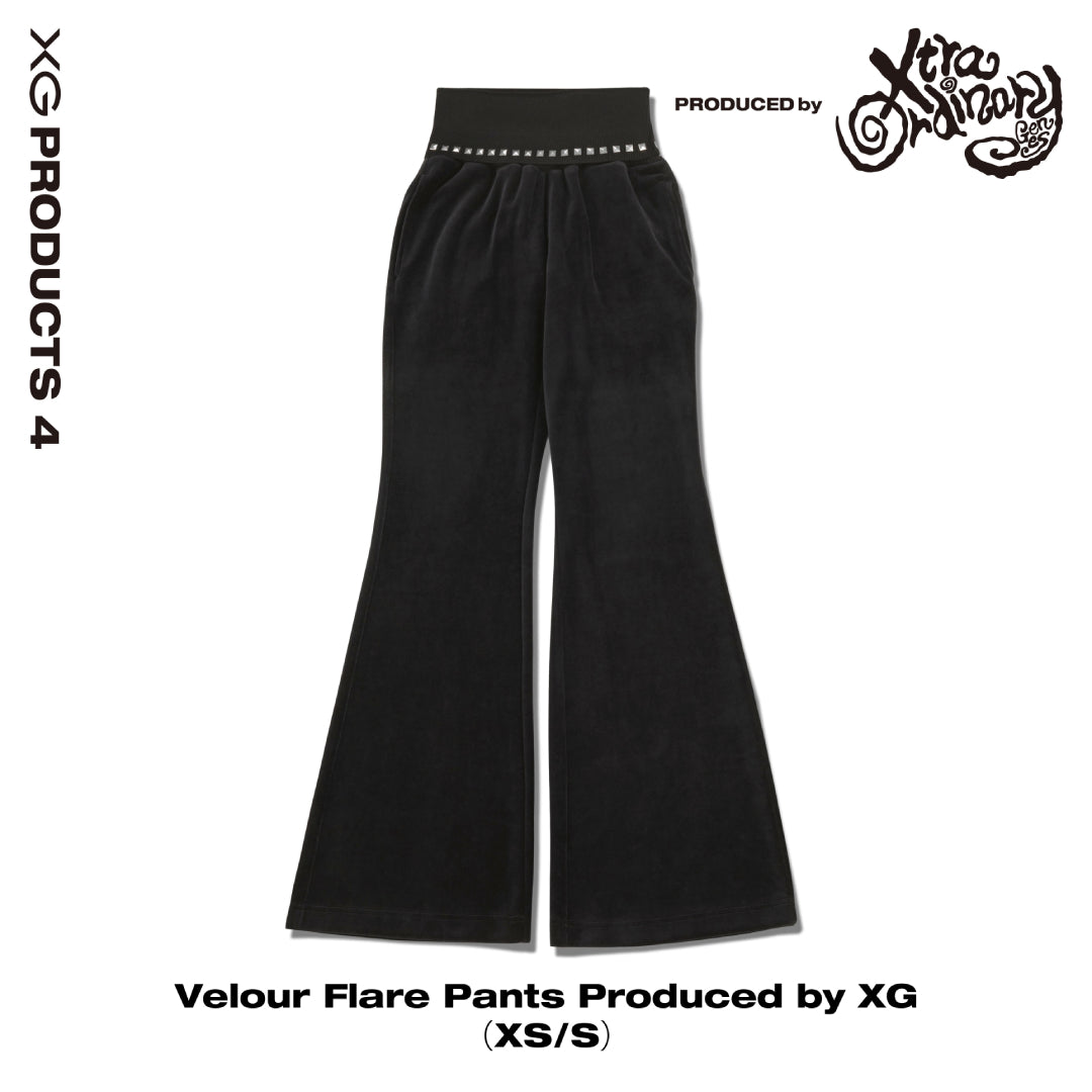 Velour Flare Pants Produced by XG – XGALX OFFICIAL SHOP