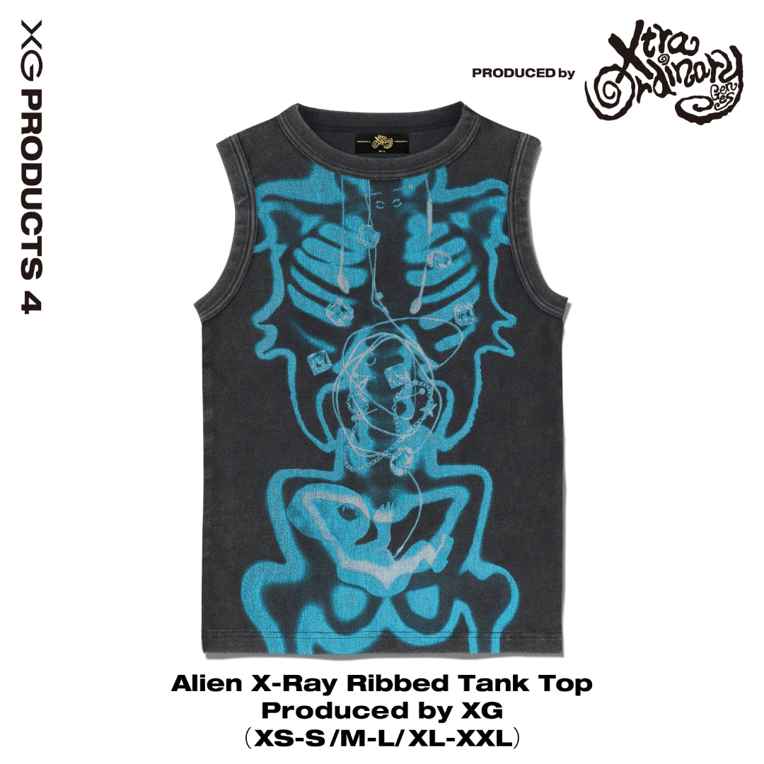 Alien X-Ray Ribbed Tank Top Produced by XG – XGALX OFFICIAL SHOP