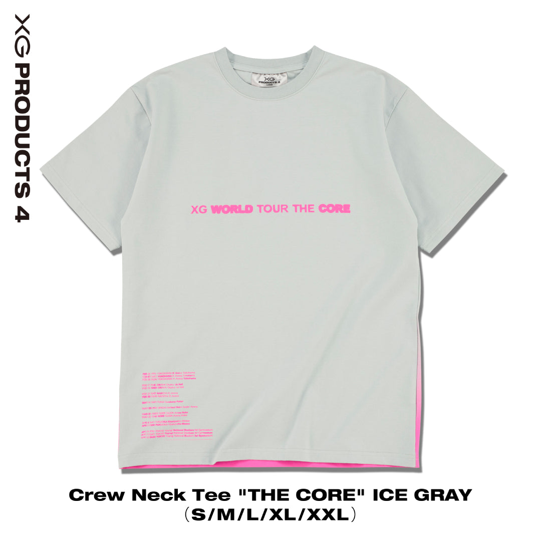 Tシャツ(半袖+袖なし) XG Crew Neck Tee "THE CORE" / ICE GRAY JAPAN EDITION】Crew Neck Tee 