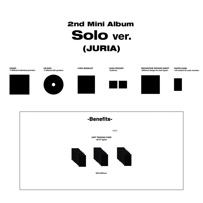 【ALPHAZ LIMITED】【ONLINE FANSIGN EVENT Application Included】【Solo ver.(JURIA)】Title undecided(CD)