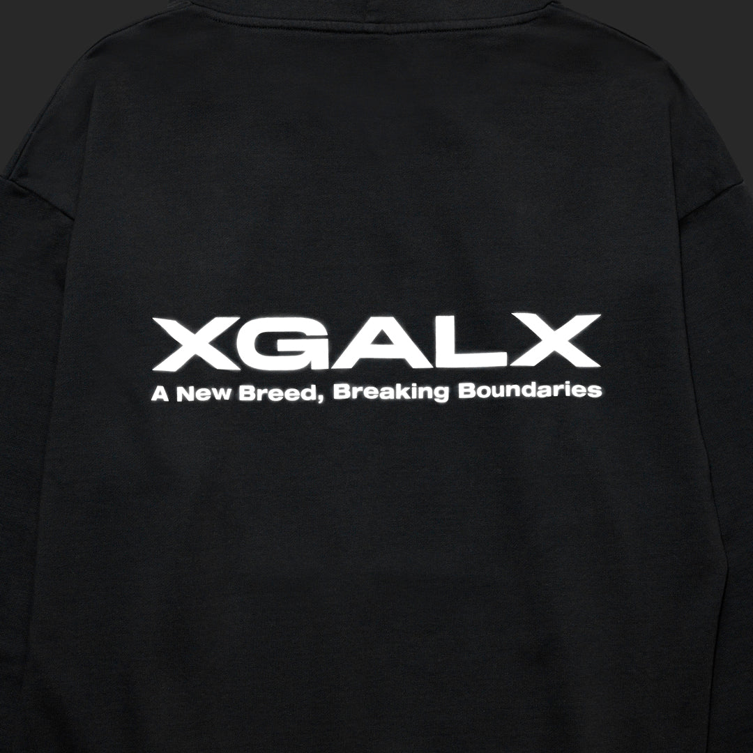 XG pigment dyed hoodie フーディ SHOWCASEカラーブラック