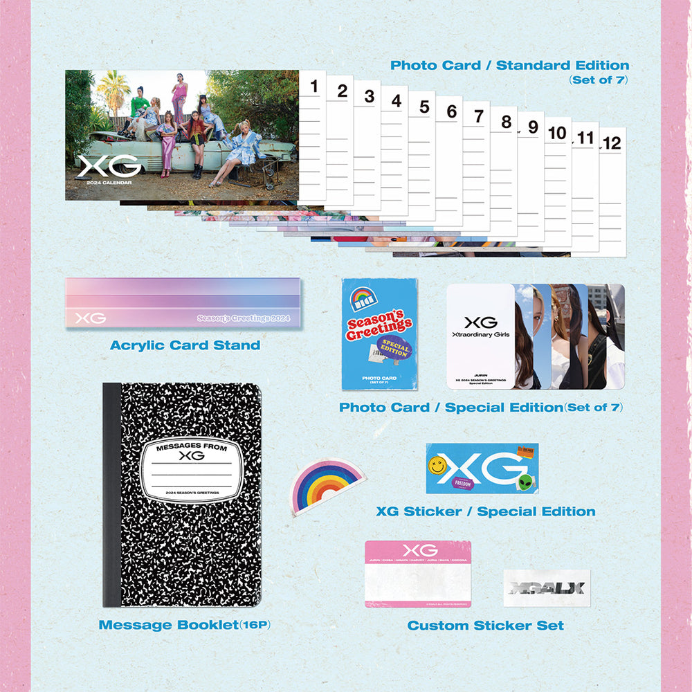 2-item set》XG 2024 SEASON'S GREETINGS（Standard Edition）+ 