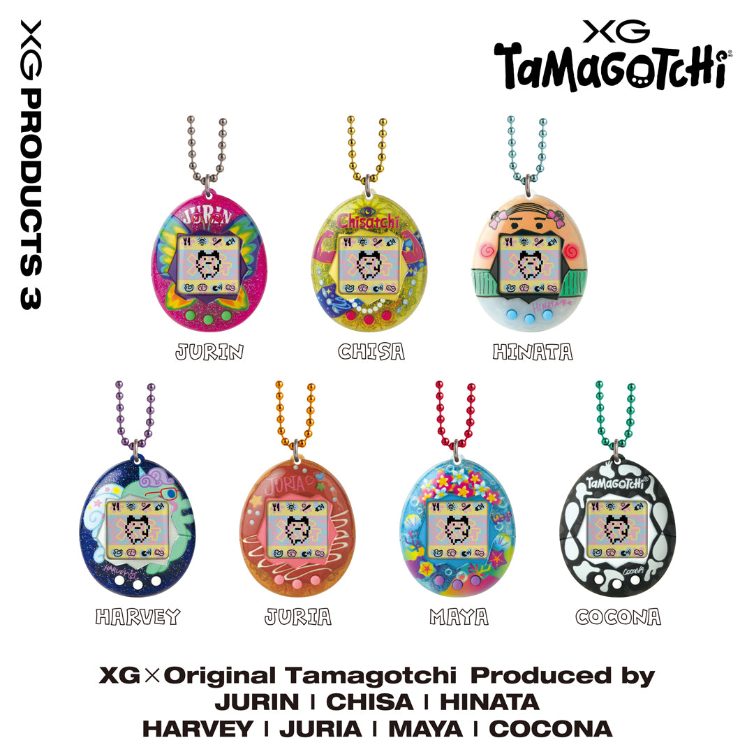 
                  
                    XG × Original Tamagotchi Produced by JURIN
                  
                