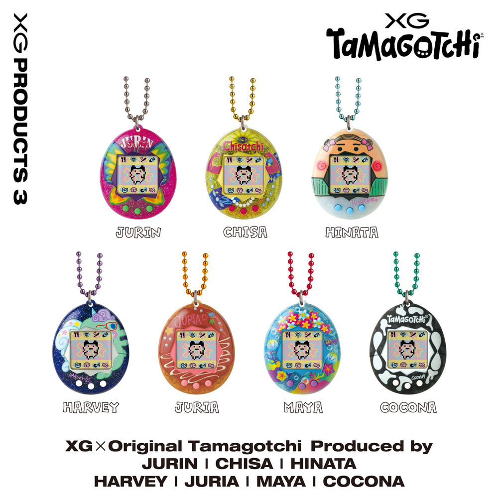 
                  
                    XG × Original Tamagotchi Produced by HARVEY
                  
                