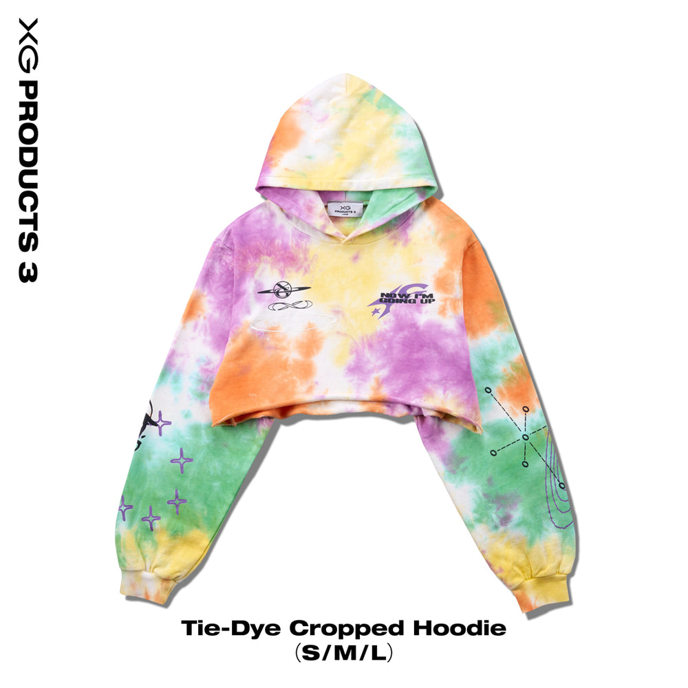 Tie-Dye Cropped Hoodie – XG OFFICIAL SHOP