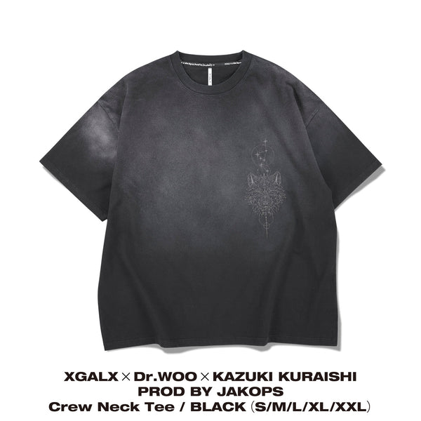 値下げ【新品】XG　Dr.WOO KAZUKI KURAISHI TシャツS BLACK FRIDAY】XGALX×Dr.WOO×KAZUKI KURAISHI PROD BY JAKOPS Crew