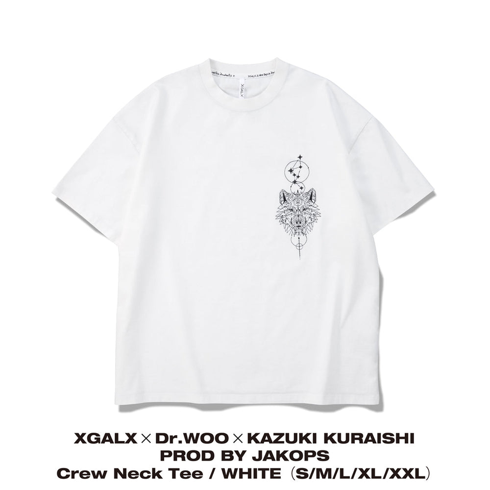 【BLACK FRIDAY】XGALX×Dr.WOO×KAZUKI KURAISHI PROD BY JAKOPS Crew Neck Tee / WHITE
