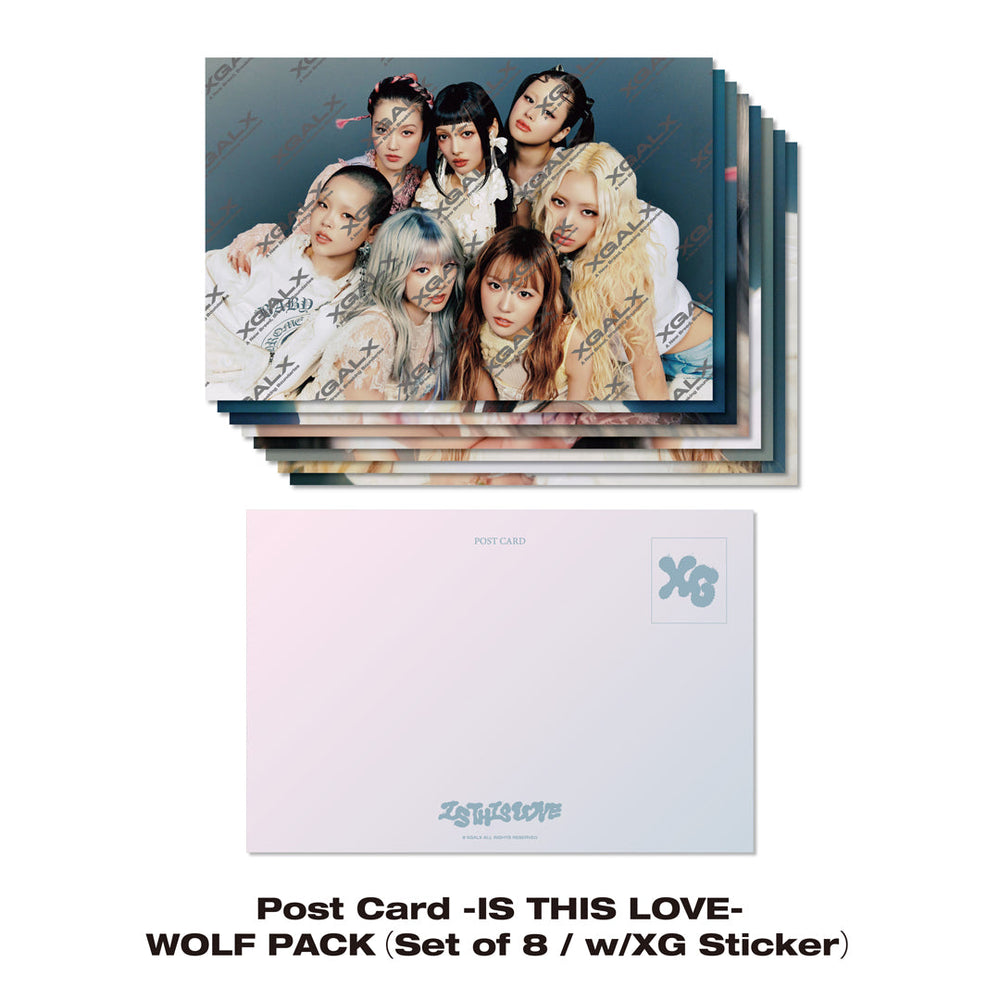 【BLACK FRIDAY】Post Card -IS THIS LOVE- / WOLF PACK（Set of 8 / w/XG Sticker）