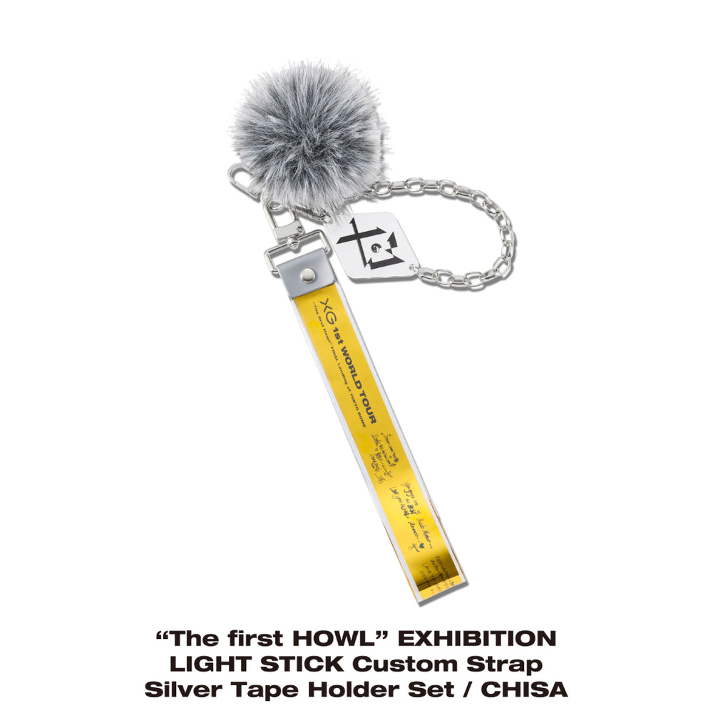 “The first HOWL” EXHIBITION LIGHT STICK Custom Strap Silver Tape Holder Set / CHISA