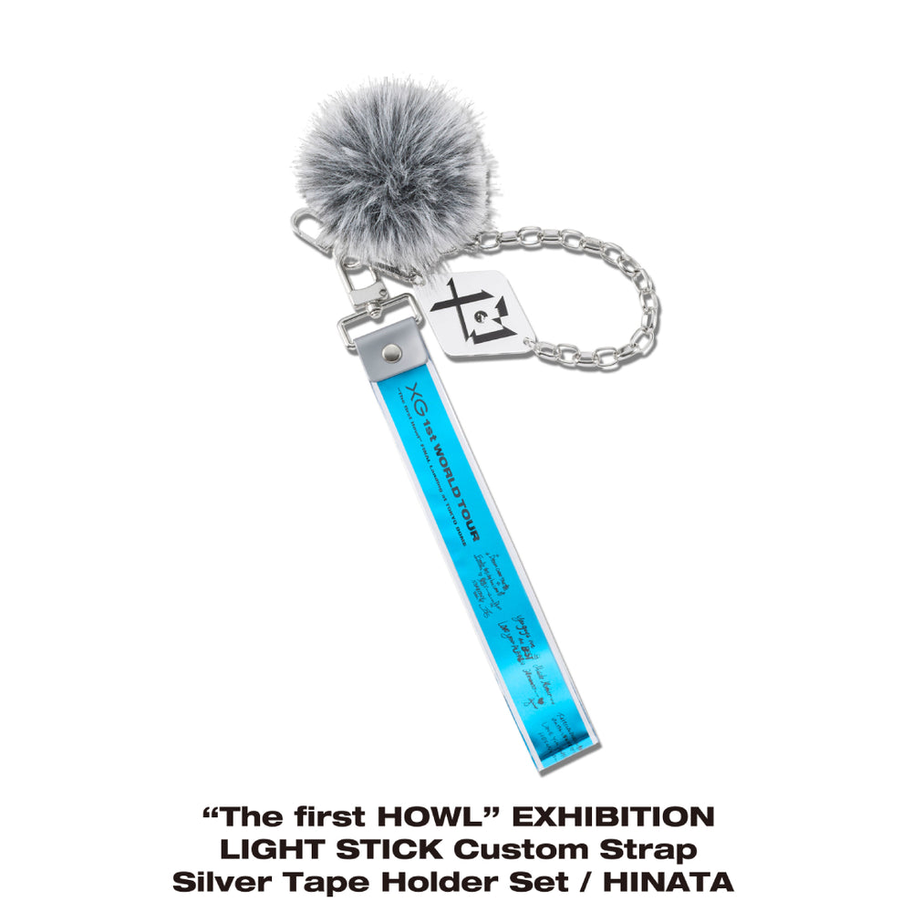 “The first HOWL” EXHIBITION LIGHT STICK Custom Strap Silver Tape Holder Set / HINATA