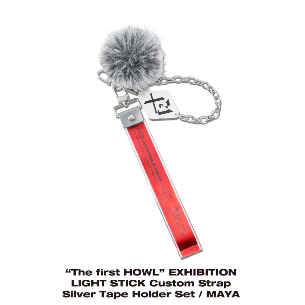 “The first HOWL” EXHIBITION LIGHT STICK Custom Strap Silver Tape Holder Set / MAYA