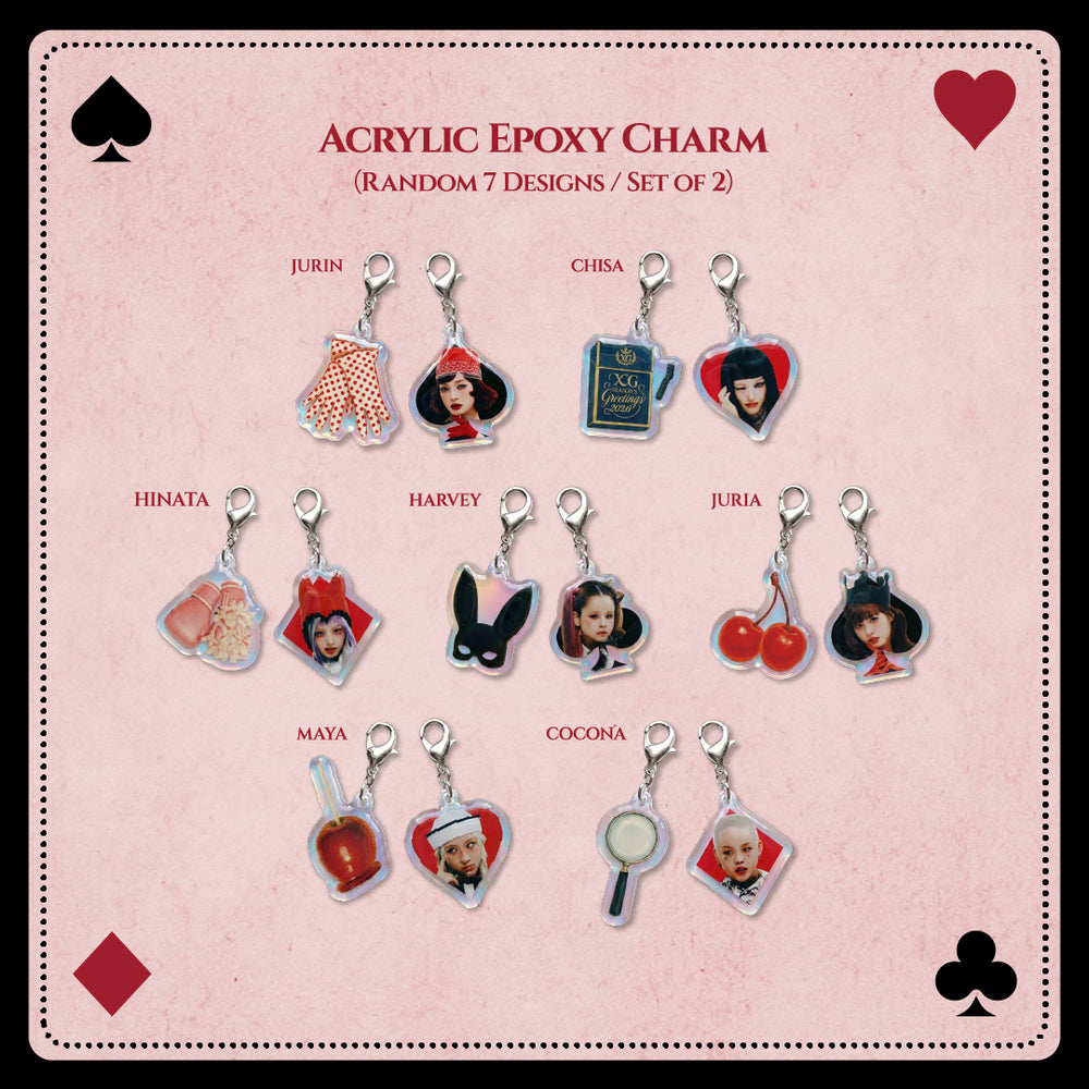 XG 2026 SEASON'S GREETINGS】Acrylic Epoxy Charm（Random 7 Designs