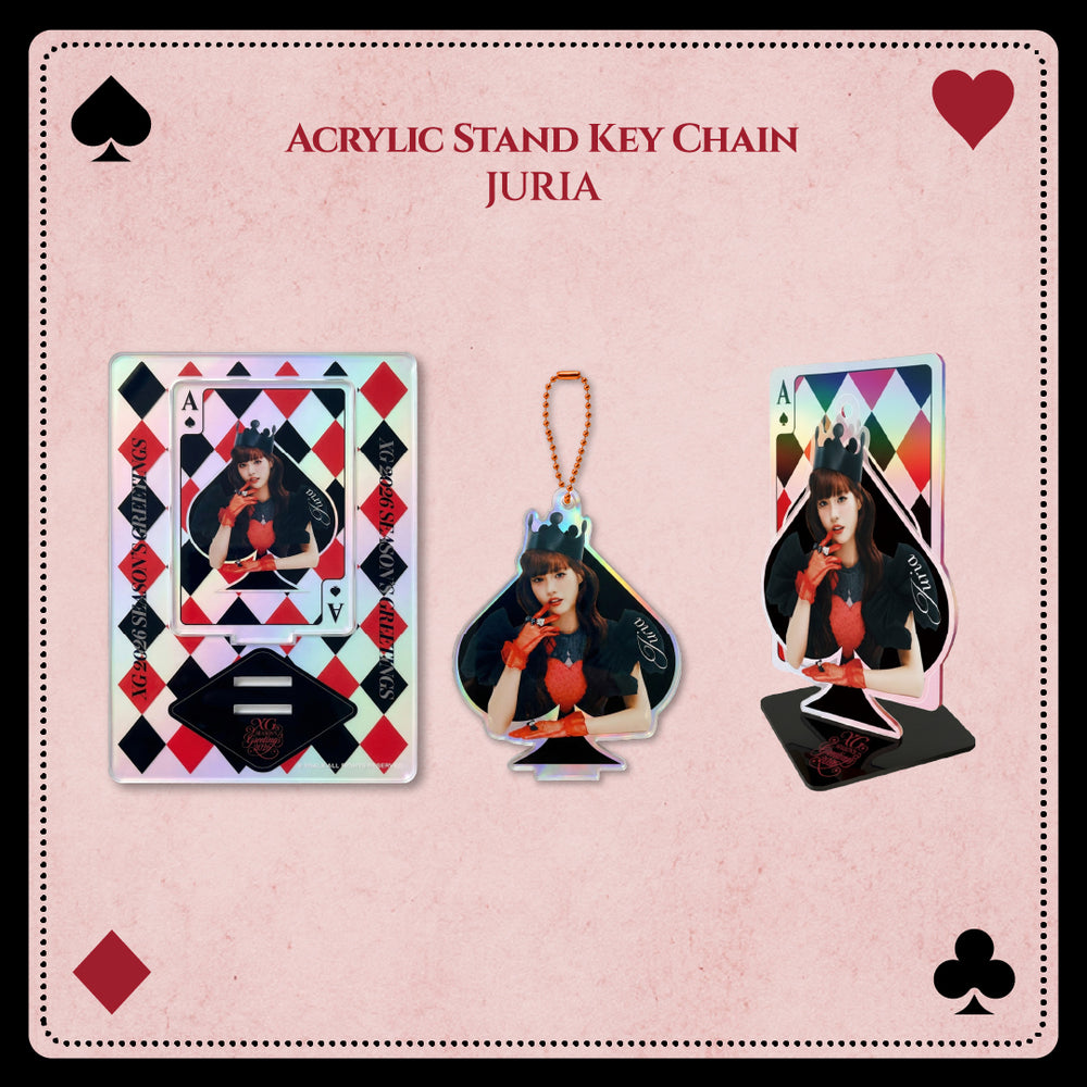 &team シーグリ2026 ポップアップ CODE CHARM K XG 2026 SEASON'S GREETINGS】Acrylic Stand Key Chain / JURIA