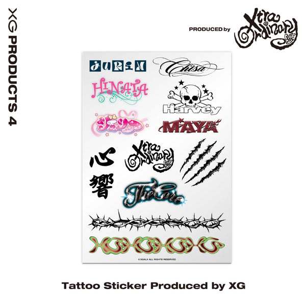 Tattoo Sticker Produced by XG – XGALX OFFICIAL SHOP