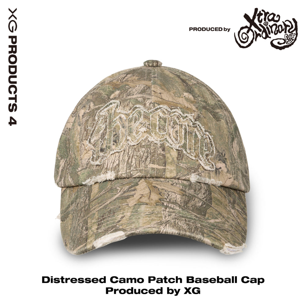 Distressed Camo Patch Baseball Cap Produced by XG – XGALX OFFICIAL