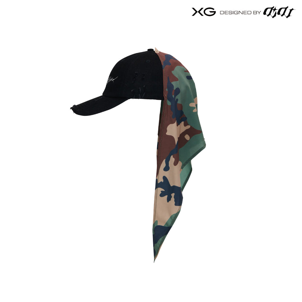 BLACK FRIDAY】XG×DIDU Scarf Camo Cap curated by envision / BLACK