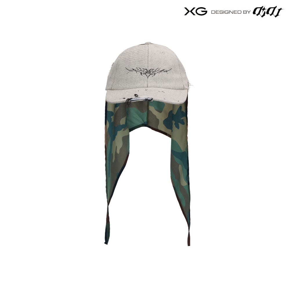 BLACK FRIDAY】XG×DIDU Scarf Camo Cap curated by envision / BEIGE