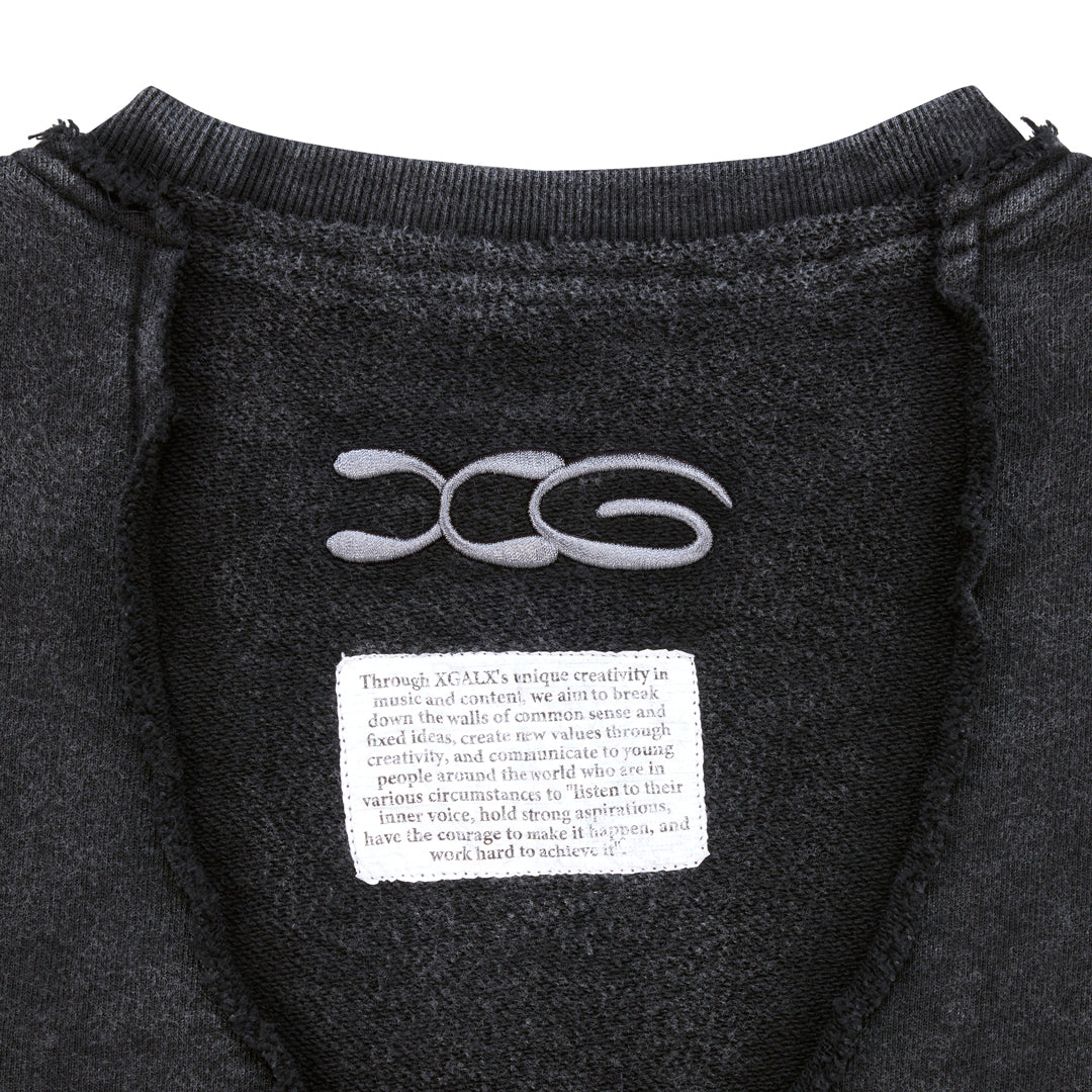 BLACK FRIDAY】Chemical Wash Docking Sweatshirt / BLACK – XGALX