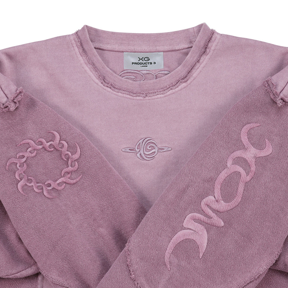 BLACK FRIDAY】Pigment Dyed Docking Sweatshirt / PURPLE – XGALX