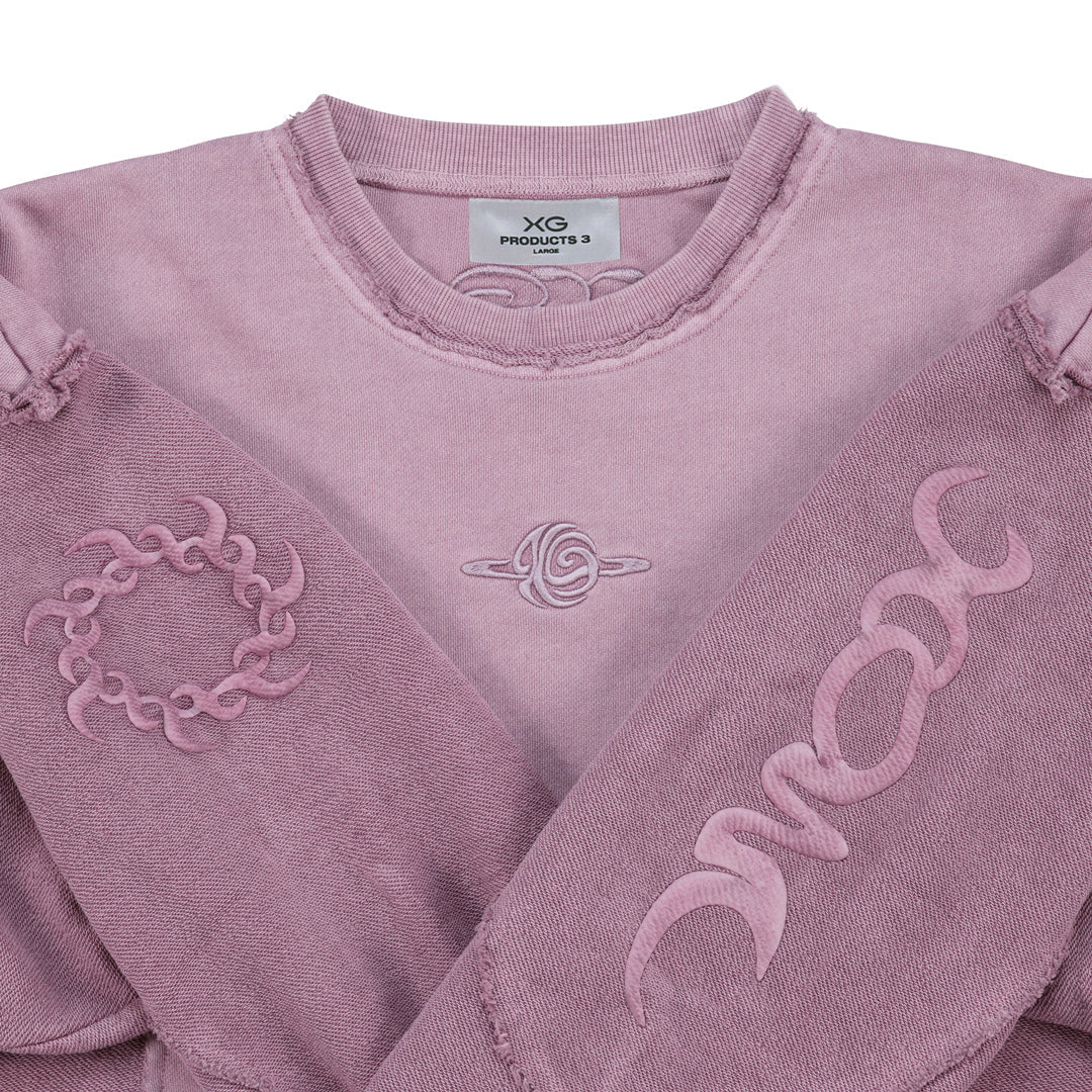 XL XG Chemical Wash Docking Sweatshirt 黒 XG Chemical Wash Docking