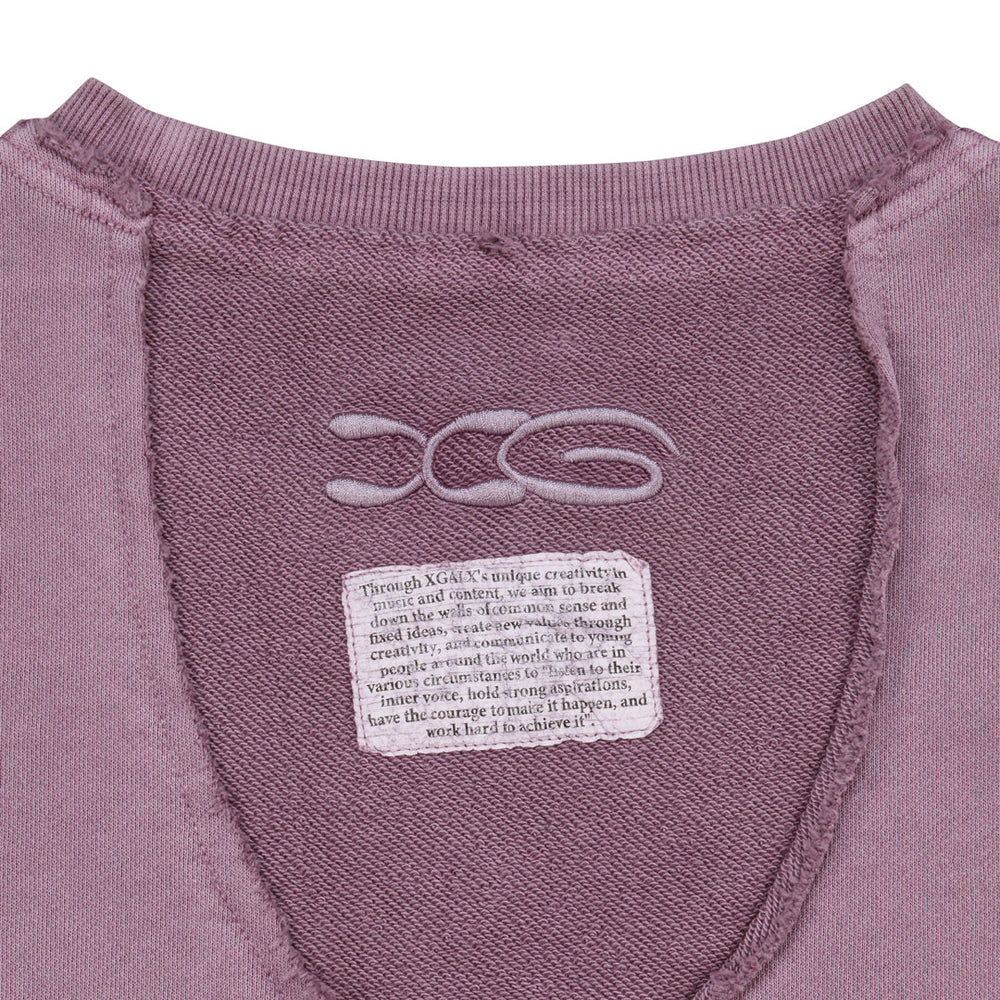BLACK FRIDAY】Pigment Dyed Docking Sweatshirt / PURPLE – XGALX