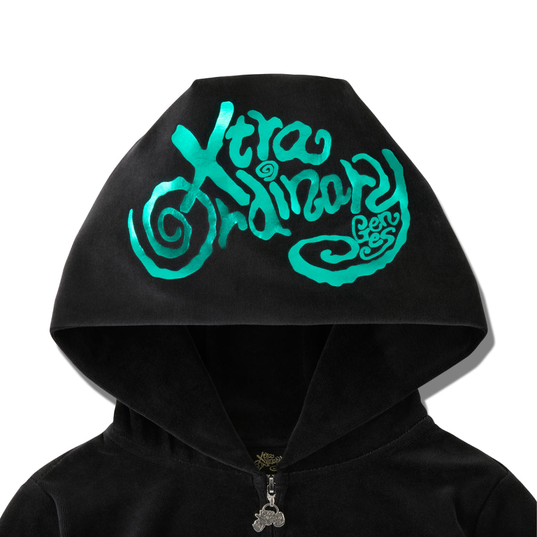 
                  
                    Velour Zip Hoodie Produced by XG
                  
                