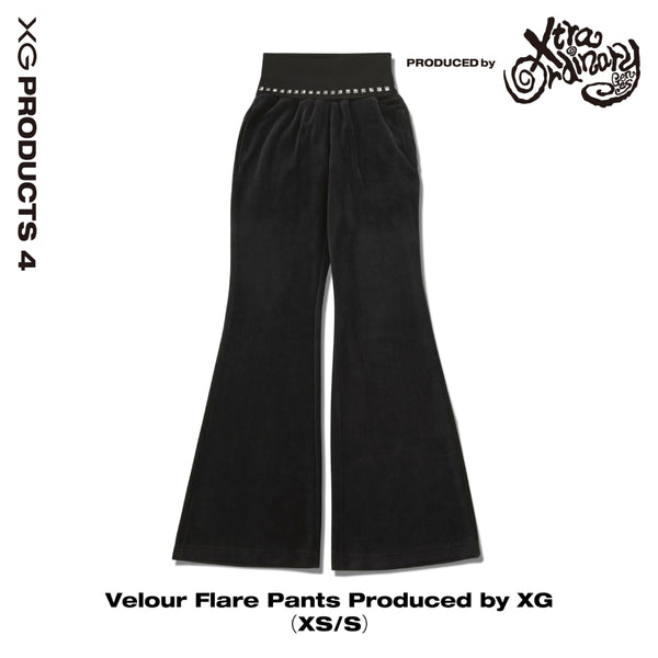 Velour Flare Pants Produced by XG – XGALX OFFICIAL SHOP