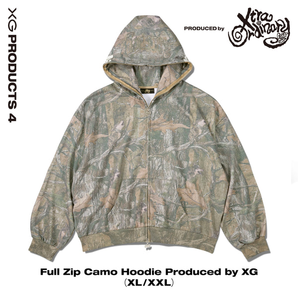Full Zip Camo Hoodie Produced by XG – XGALX OFFICIAL SHOP