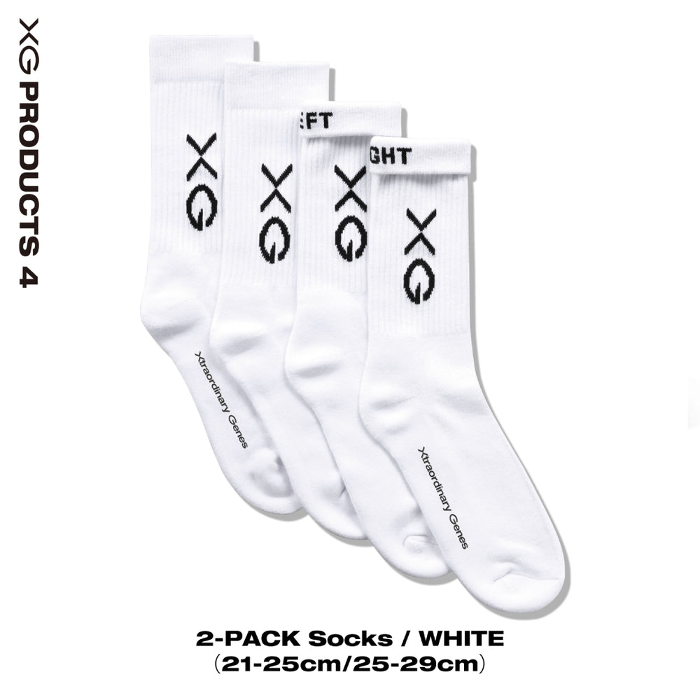 2-PACK Socks / WHITE – XGALX OFFICIAL SHOP