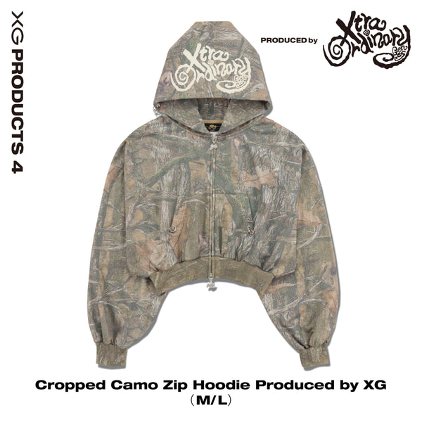 Cropped Camo Zip Hoodie （L） Cropped Camo Zip Hoodie Produced by XG – XGALX OFFICIAL SHOP