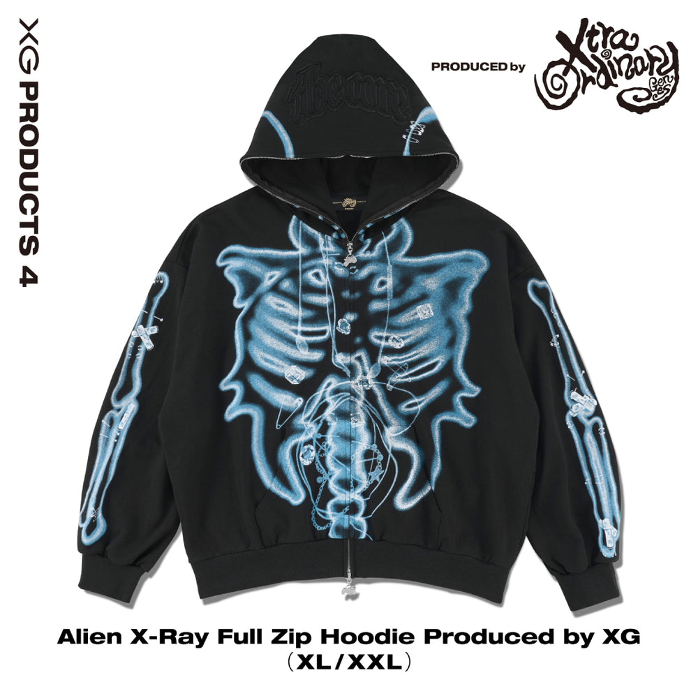 Alien X-Ray Full Zip Hoodie Produced by XG – XGALX OFFICIAL SHOP