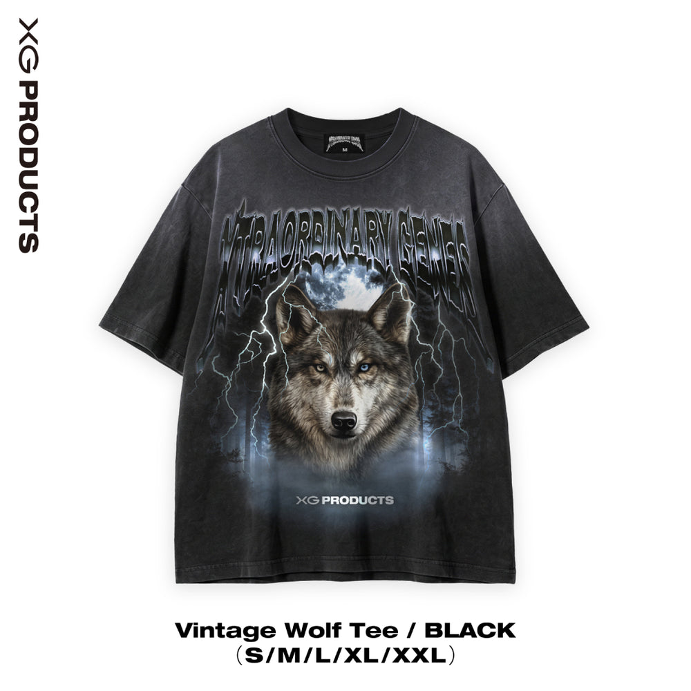 Vintage Wolf Tee / BLACK – XGALX OFFICIAL SHOP