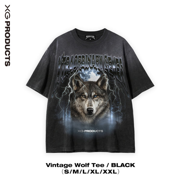 Vintage Wolf Tee / BLACK – XGALX OFFICIAL SHOP