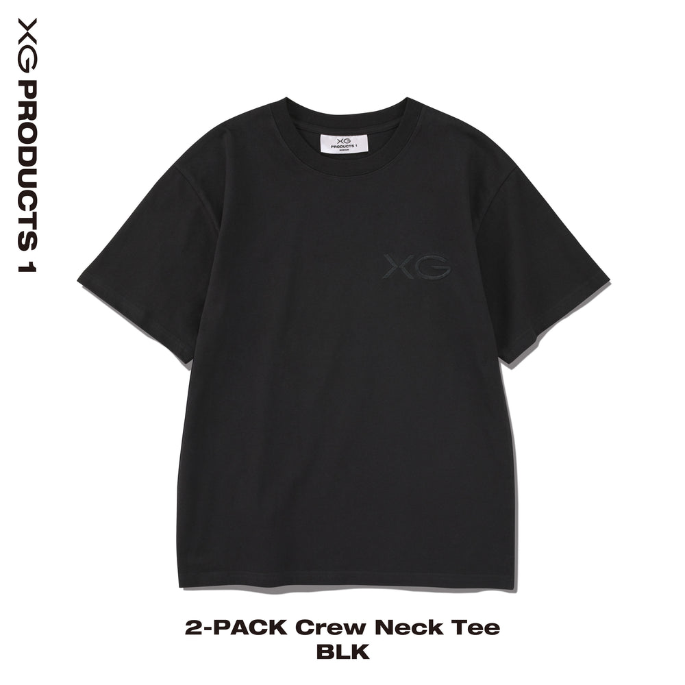 Build-To-Order】2-PACK Crew Neck Tee / BLK & WHT – XG OFFICIAL SHOP